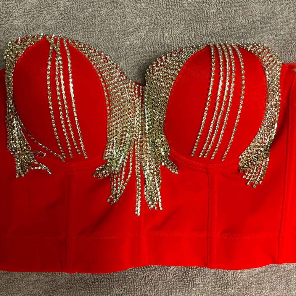 Brand new Red crop top